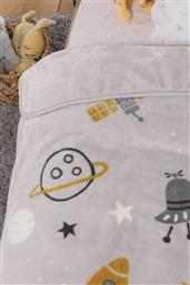 NEF-NEF ΒΡΕΦΙΚΗ ΚΟΥΒΕΡΤΑ ΑΓΚΑΛΙΑΣ FLEECE ''MY UNIVERSE'' 75 X 100 CM - 038143 ΓΚΡΙ ΑΝΟΙΧΤΟ NEF-NEF HOMEWARE