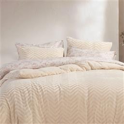 ΠΑΠΛΩΜΑΤΟΘΗΚΗ FLEECE ΥΠΕΡΔΙΠΛΗ (ΣΕΤ 240X220) NEF-NEF HOMEWARE CARMEN ECRU NEF NEF