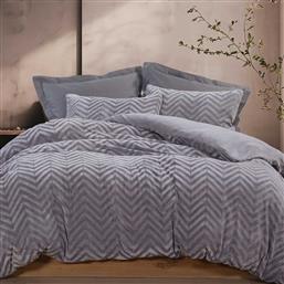ΠΑΠΛΩΜΑΤΟΘΗΚΗ FLEECE ΜΟΝΗ (ΣΕΤ 160X220) NEF-NEF HOMEWARE CARMEN GREY NEF NEF