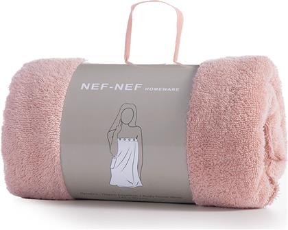 ΠΕΤΣΕΤΑ ΣΩΜΑΤΟΣ ΜΕ ΚΟΥΜΠΙΑ (80X146) NEF-NEF HOMEWARE SANDY PINK 400GSM NEF NEF
