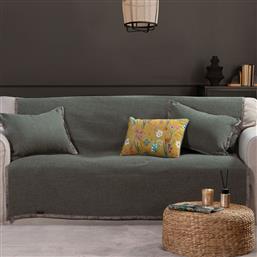 ΡΙΧΤΑΡΙ ΤΕΤΡΑΘΕΣΙΟΥ ΚΑΝΑΠΕ 2 ΟΨΕΩΝ (180X350) NEF-NEF HOMEWARE TANGER NEW F.GREEN/ECRU NEF NEF