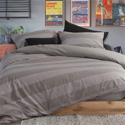 ΣΕΝΤΟΝΙΑ KING SIZE (ΣΕΤ) NEF-NEF HOMEWARE CASUAL STRIPE D.GREY NEF NEF