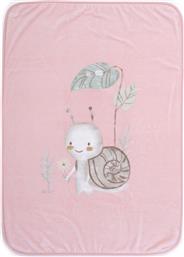 ΚΟΥΒΕΡΤΑ ΒΕΛΟΥΤΕ ΚΟΥΝΙΑΣ 100X140 CUTE SNAIL PINK (100X140) NEF NEF από το AITHRIO