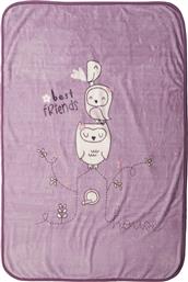 ΚΟΥΒΕΡΤΑ ΒΕΛΟΥΤΕ ΛΙΚΝΟΥ 75X100 BEST FRIENDS LILAC (75X100) NEF NEF