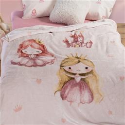 ΚΟΥΒΕΡΤΑ ΒΕΛΟΥΤΕ ΜΟΝΗ 160X220 OUR PRINCESS PINK (160X220) NEF NEF