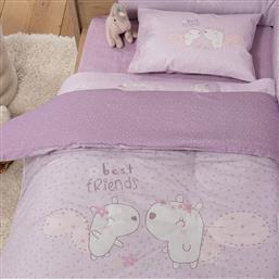 ΠΑΠΛΩΜΑ ΚΟΥΝΙΑΣ 110X140 BEST FRIENDS LILAC (110X140) NEF NEF