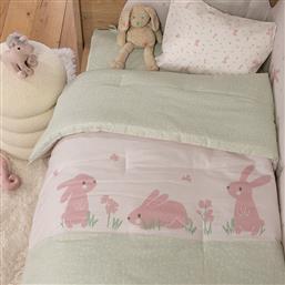ΠΑΠΛΩΜΑ ΚΟΥΝΙΑΣ 110X140 COUNTRY BUNNY ECRU/MINT (110X140) NEF NEF