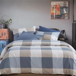 ΠΑΠΛΩΜΑΤΟΘΗΚΗ ΥΠΕΡΔΙΠΛΗ (ΣΕΤ) 240X230 CASUAL CHECK DENIM (240X230) NEF NEF