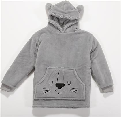 PONCHO SLEEPING LION GREY NEF NEF