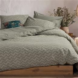 ΣΕΝΤΟΝΙΑ ΦΑΝΕΛΕΝΙΑ KING SIZE (ΣΕΤ) 180X200+32 OTRANDO GREEN ΧΩΡΙΣ ΛΑΣΤΙΧΟ (180X200+32) NEF NEF