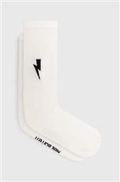 ΚΑΛΤΣΕΣ NEIL BARETT BOLT COTTON SKATE SOCKS ΧΡΩΜΑ: ΑΣΠΡΟ, PBAC116.C9400.238 NEIL BARRETT