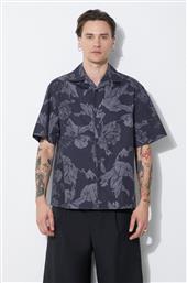 ΒΑΜΒΑΚΕΡΟ ΠΟΥΚΑΜΙΣΟ BOXY BOLD FLOWERS PRINT SHORT SLEEVE SHIRT ΑΝΔΡΙΚΟ, ΧΡΩΜΑ: ΓΚΡΙ, MY60214A-Y059-763N NEIL BARRETT