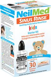 SINUS RINSE FOR KIDS STARTER KIT SQUEEZE BOOTLE 2+ YEARS 1 ΤΕΜΑΧΙΟ & REFILLS 30 ΦΑΚΕΛΙΣΚΟΙ NEILMED