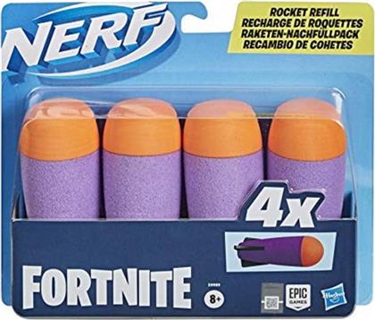 FORTNITE ROCKET REFILL - 4 OFFICIAL FOAM ROCKETS ΒΕΛΗ E9989 NERF