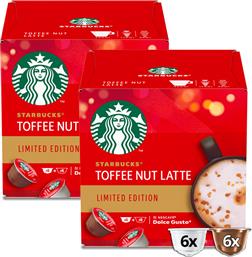 ΚΑΨΟΥΛΕΣ TOFFEE NUT LATTE ΓΙΑ ΜΗΧΑΝΗ NESCAFE DOLCE GUSTO STARBUCKS (2X12 ΤΕΜ) NESTLE