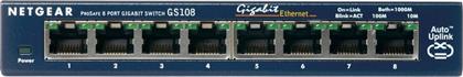 GS108GE NETWORK SWITCH UNMANAGED GIGABIT ETHERNET (1000 MBPS) NETGEAR