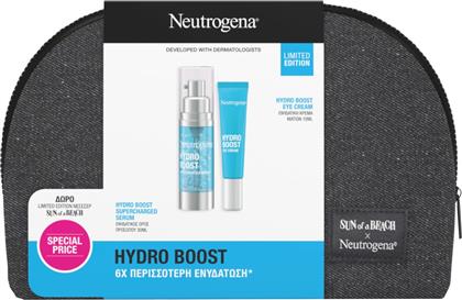 PROMO HYDRO BOOST SUPERCHARGED SERUM 30ML & EYE CREAM 15ML & ΔΩΡΟ SUN OF A BEACH LIMITED EDITION ΝΕΣΕΣΕΡ 1 ΤΕΜΑΧΙΟ NEUTROGENA