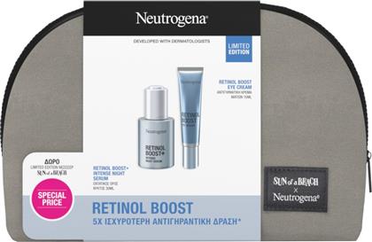 PROMO RETINOL BOOST+ INTENSE NIGHT SERUM UNSCENTED 30ML & EYE CREAM 15ML & ΔΩΡΟ SUN OF A BEACH LIMITED EDITION ΝΕΣΕΣΕΡ 1 ΤΕΜΑΧΙΟ NEUTROGENA