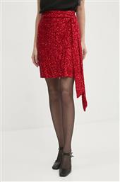 ΦΟΥΣΤΑ SEQUIN MINI JASPRE SKIRT ΧΡΩΜΑ: ΚΟΚΚΙΝΟ, NFDSK593 NEVER FULLY