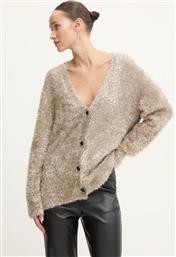 ΠΛΕΚΤΗ ΖΑΚΕΤΑ METALLIC CARDIGAN ΧΡΩΜΑ: ΓΚΡΙ, NFDKN457 NEVER FULLY