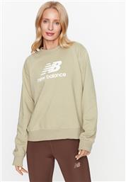 ΜΠΛΟΥΖΑ ESSENTIALS STACKED LOGO FRENCH TERRY CREWNECK WT31532 ΠΡΑΣΙΝΟ REGULAR FIT NEW BALANCE από το MODIVO