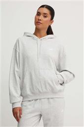 ΜΠΛΟΥΖΑ FRENCH TERRY SMALL LOGO HOODIE ΧΡΩΜΑ: ΓΚΡΙ, ΜΕ ΚΟΥΚΟΥΛΑ, WT41507AHH NEW BALANCE