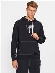 ΜΠΛΟΥΖΑ NB ESSENTIALS HOODIE MT33508 ΜΑΥΡΟ REGULAR FIT NEW BALANCE