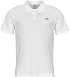 ΠΟΛΟ ΜΕ ΚΟΝΤΑ ΜΑΝΙΚΙΑ COTTON PIQUE POLO NEW BALANCE