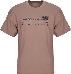 T-SHIRT ΜΕ ΚΟΝΤΑ ΜΑΝΙΚΙΑ LINEAR GRAPHIC T-SHIRT NEW BALANCE