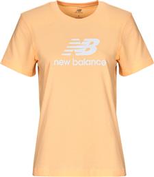 T-SHIRT ΜΕ ΚΟΝΤΑ ΜΑΝΙΚΙΑ LOGO JERSEY TEE NEW BALANCE