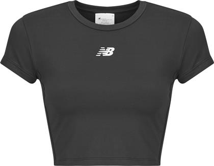 T-SHIRT ΜΕ ΚΟΝΤΑ ΜΑΝΙΚΙΑ NB HARMONY FITTED T-SHIRT NEW BALANCE