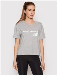 T-SHIRT STACKED WT03805 ΓΚΡΙ RELAXED FIT NEW BALANCE από το MODIVO