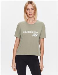 T-SHIRT STACKED WT03805 ΠΡΑΣΙΝΟ RELAXED FIT NEW BALANCE από το MODIVO