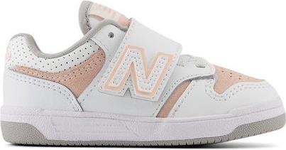 ΒΡΕΦΙΚΑ ΠΑΠΟΥΤΣΙΑ 480 ΓΙΑ ΚΟΡΙΤΣΙΑ BABY PINK/WHITE (ΜΕΓΕΘΗ 20-27,5) - ΛΕΥΚΟ NEW BALANCE