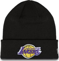 ΣΚΟΥΦΟΣ ESSENTIAL CUFF BEANIE LOS ANGELES LAKERS HAT 60348856 ΜΑΥΡΟ NEW ERA