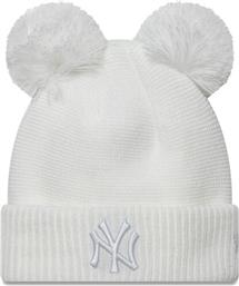 ΣΚΟΥΦΟΣ NEW YORK YANKEES DOUBLE POM KNIT BEANIE 60580774 ΛΕΥΚΟ NEW ERA