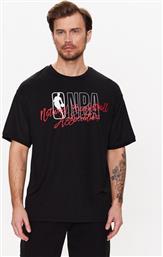 T-SHIRT NBA LOGO SCRIPT 60332208 ΜΑΥΡΟ OVERSIZE NEW ERA από το MODIVO