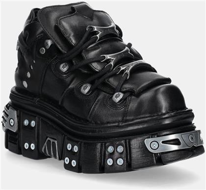 ΔΕΡΜΑΤΙΝΑ ΑΘΛΗΤΙΚΑ ΠΑΠΟΥΤΣΙΑ ITALI NEGRO+ NOMADA NEGRO+ TOWER NEGRO E14 ΧΡΩΜΑ: ΜΑΥΡΟ, M.106.S70 NEW ROCK