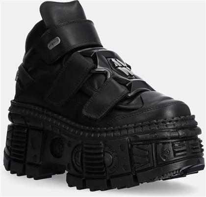 ΔΕΡΜΑΤΙΝΑ ΠΑΠΟΥΤΣΙΑ CRUST NEGRO NEGRO + TANK CASCO NEGRO NEW ROCK