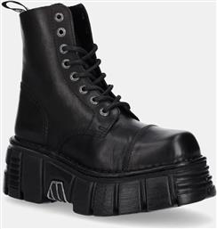 ΔΕΡΜΑΤΙΝΕΣ ΜΠΟΤΕΣ CRUST NEGRO, TOWER NEGRO + LATERAL ΓΥΝΑΙΚΕΙΕΣ, ΧΡΩΜΑ: ΜΑΥΡΟ, M-NEWMILI083-S39 NEW ROCK