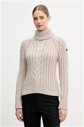 ΠΟΥΛΟΒΕΡ ΜΕ ΠΡΟΣΘΗΚΗ ΜΑΛΛΙΟΥ LADY WOOL SWEATER ΧΡΩΜΑ: ΜΠΕΖ, N46536.34 NEWLAND