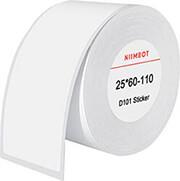 THERMAL LABELS STICKERS 25X60 MM, 110 PCS (WHITE) NIIMBOT από το e-SHOP