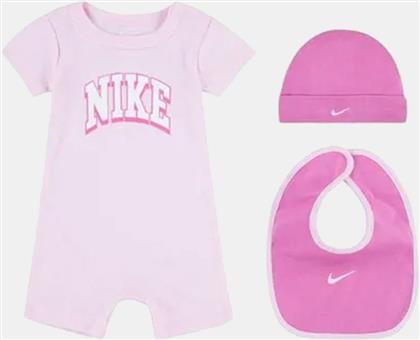 3PC ROMPER, HAT, BIB SET (9000177219-37499) NIKE