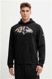 ΜΠΛΟΥΖΑ CLUB LOGO HOODIE ΧΡΩΜΑ: ΜΑΥΡΟ, ΜΕ ΚΟΥΚΟΥΛΑ, NKDK-00A-8G-N09 NIKE