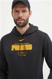 ΜΠΛΟΥΖΑ PITTSBURGH PIRATES ΧΡΩΜΑ: ΜΑΥΡΟ, ΜΕ ΚΟΥΚΟΥΛΑ NIKE