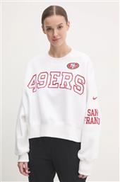 ΜΠΛΟΥΖΑ SAN FRANCISCO 49ERS ΧΡΩΜΑ: ΑΣΠΡΟ, 01D7-11QR-73-AZ1 NIKE