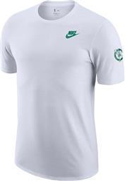 BOS M NK ES NBA SS CLUB TEE FV9027-100 ΛΕΥΚΟ NIKE