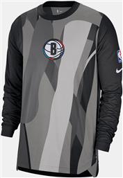 BROOKLYN NETS TOP PREGAME CE ΑΝΔΡΙΚΗ ΜΠΛΟΥΖΑ ΜΑΚΡΥ ΜΑΝΙΚΙ (9000197444-16444) NIKE