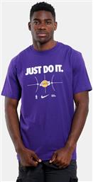 NBA LOS ANGELES LAKERS ESSENTIAL JUST DO IT ΑΝΔΡΙΚΟ T-SHIRT (9000173483-36408) NIKE