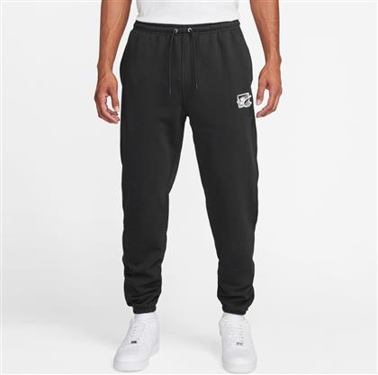 M NK CLUB FT CUFF PANT BOLT FZ0766-010 ΜΑΥΡΟ NIKE